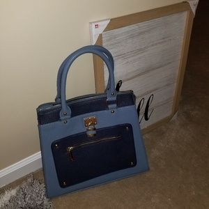 Blue handbag
